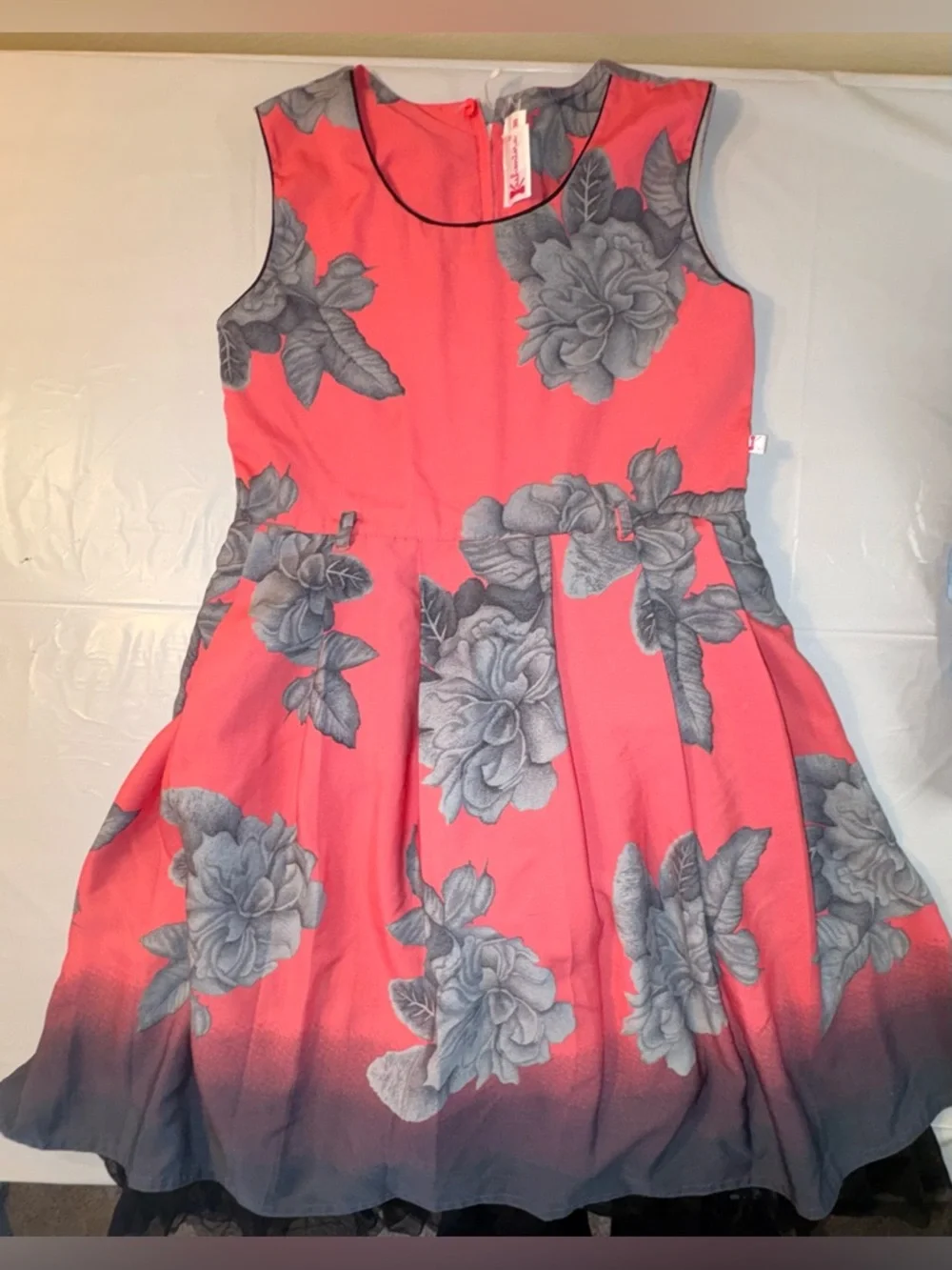 Bundle of Floral & Ombre Floaty Dress, Capri Leggings, 2 Tees, & Shorty Pajamas